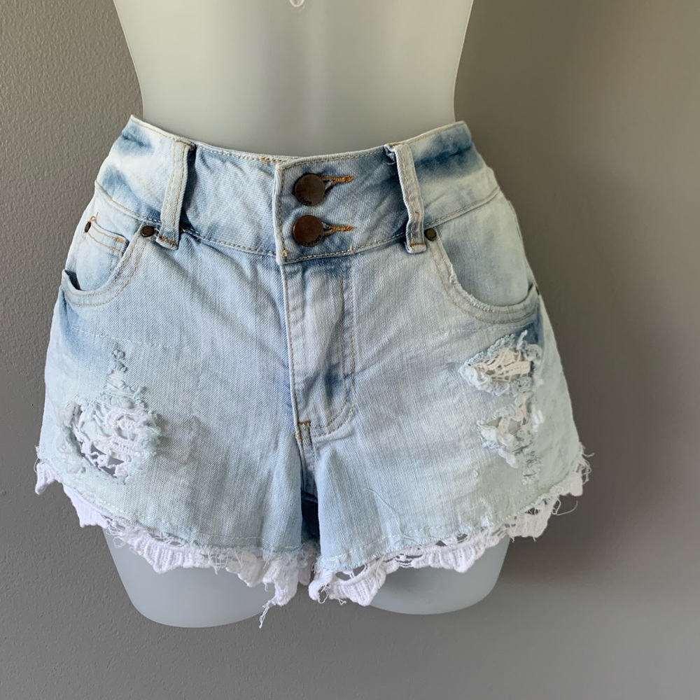 Light Denim Shorts
